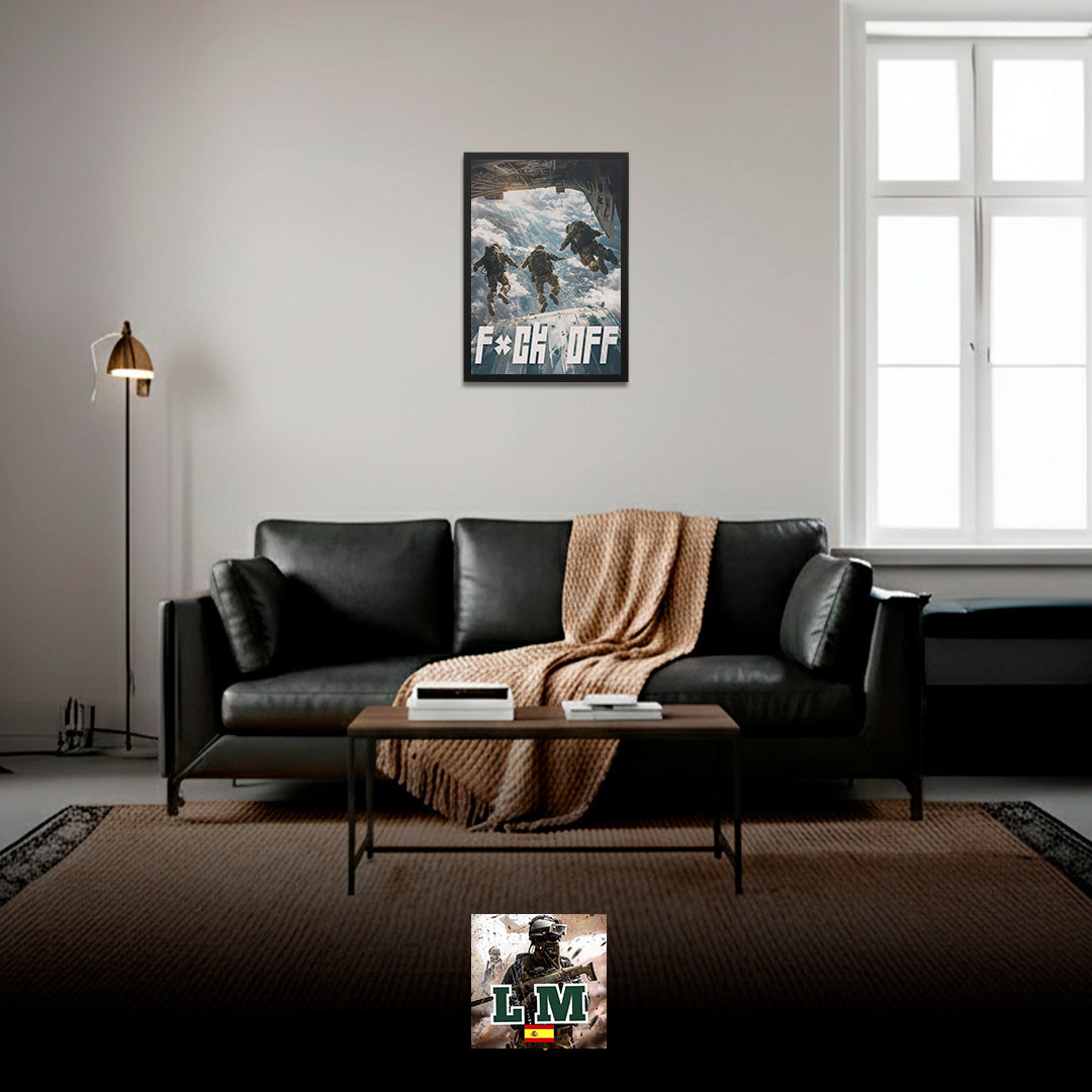 F*CK OFF SALTO PARACAÍDAS | PÓSTER