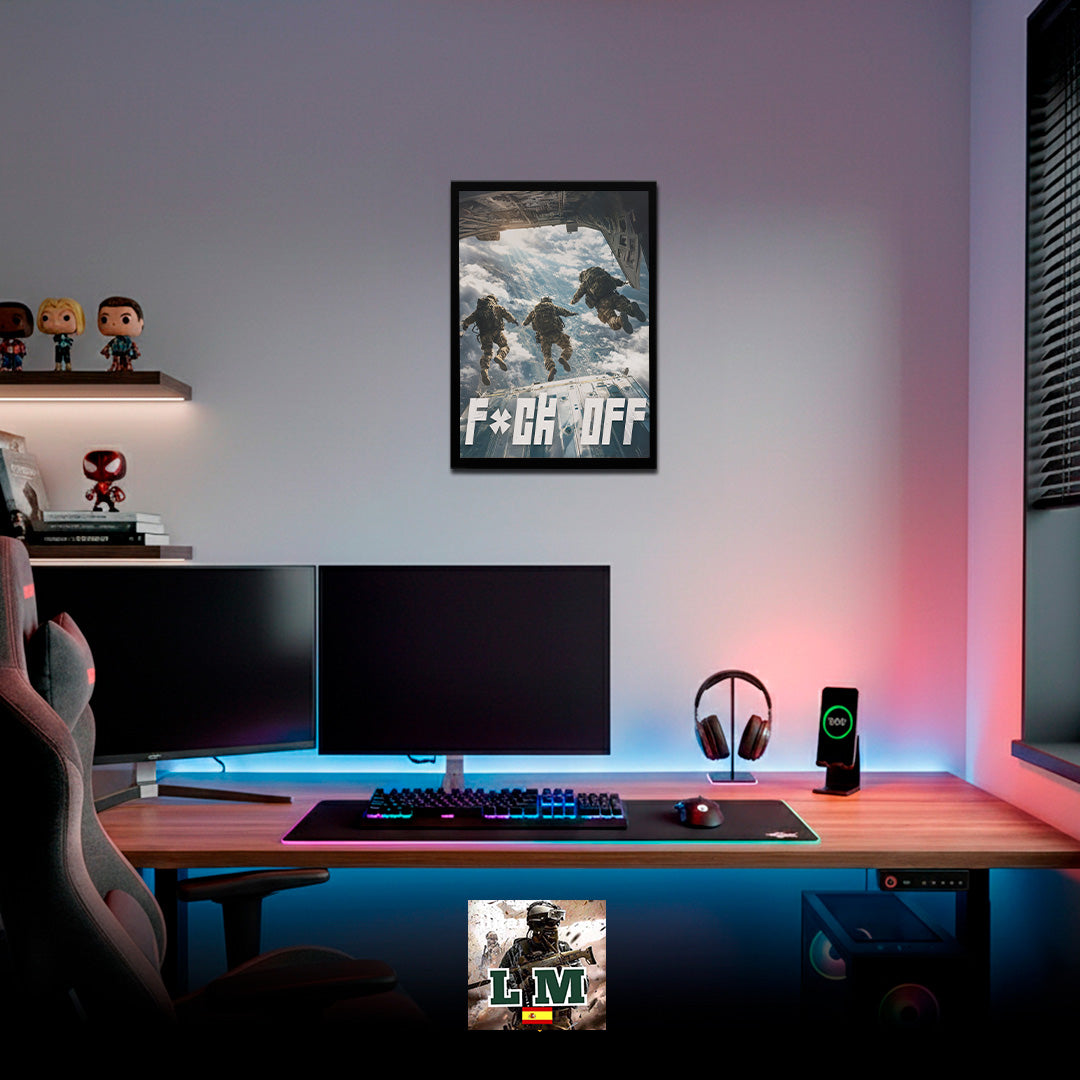 F*CK OFF SALTO PARACAÍDAS | PÓSTER