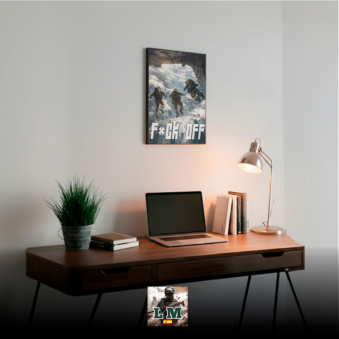 F*CK OFF SALTO PARACAÍDAS | PÓSTER