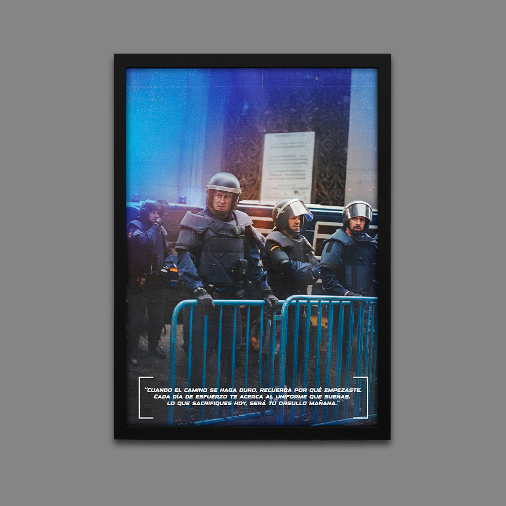 MOTIVACIÓN ANTIDISTURBIOS PN | PÓSTER